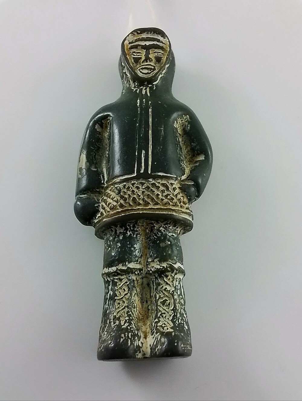 Vintage TUNDRA Made in Canada Inuit Figure Pendant, 1970s